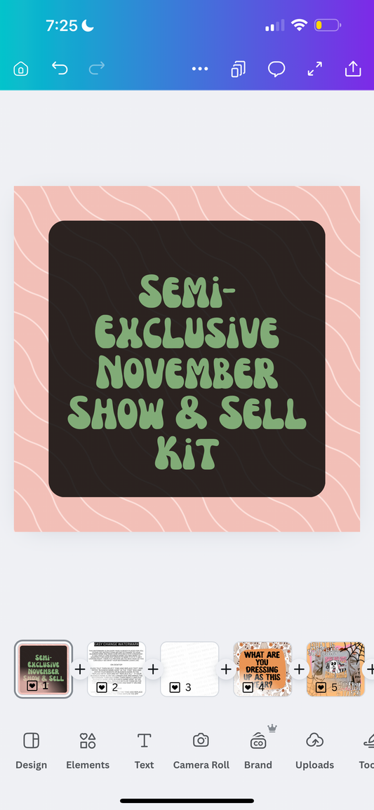 Semi-Exclusive November Show & Sell Kit